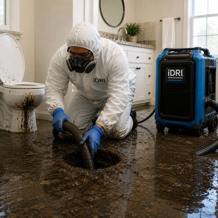 Category 3 black water and sewage cleanup in a Beverly Hills home